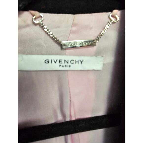 Givenchy Women's Single Breasted Coat Wool/ Cashmere Black size 38 - Picture 10 of 12